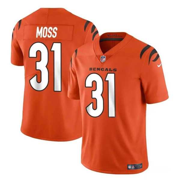 Men & Women & Youth Cincinnati Bengals #31 Zack Moss Orange Vapor Untouchable Limited Stitched Jersey->cincinnati bengals->NFL Jersey